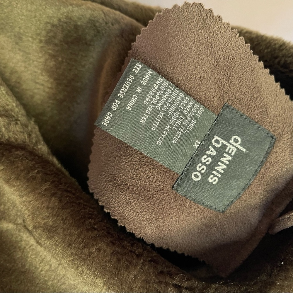 Dennis Basso Polyester Cruelty Free Faux Shearling
Brown Trench Coat - Picture 9 of 9